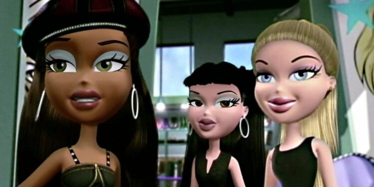 La collaboration entre Bratz et Hello kitty , 2 dessins animés emblématiques.