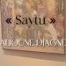 « Saytu » d’Alioune Diagne